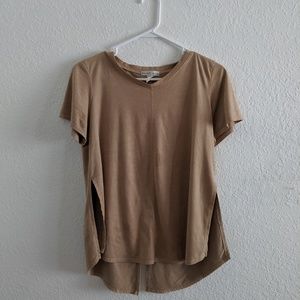 Tan suede top
